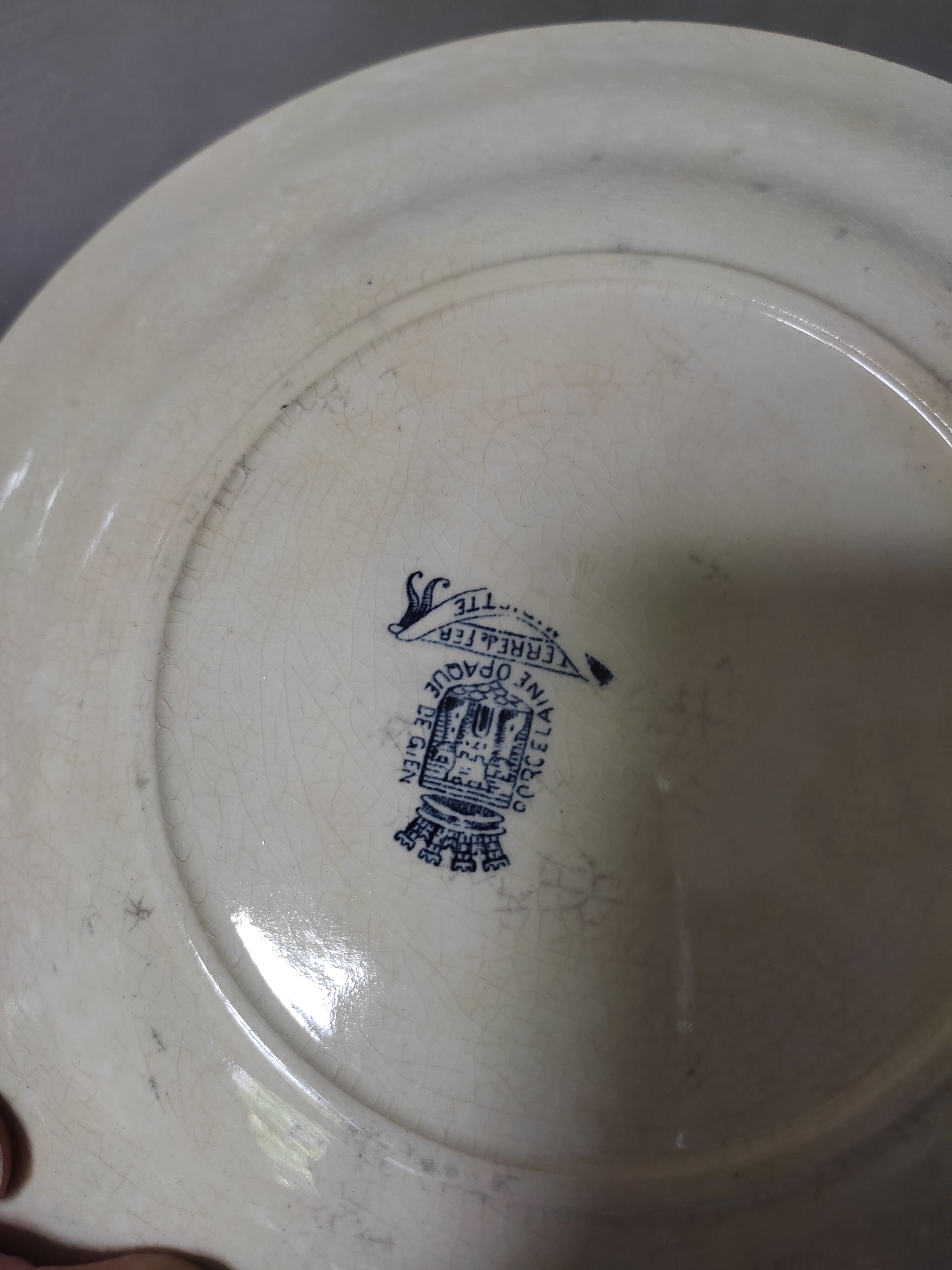 Set of 5 gien plates Terre de Fer