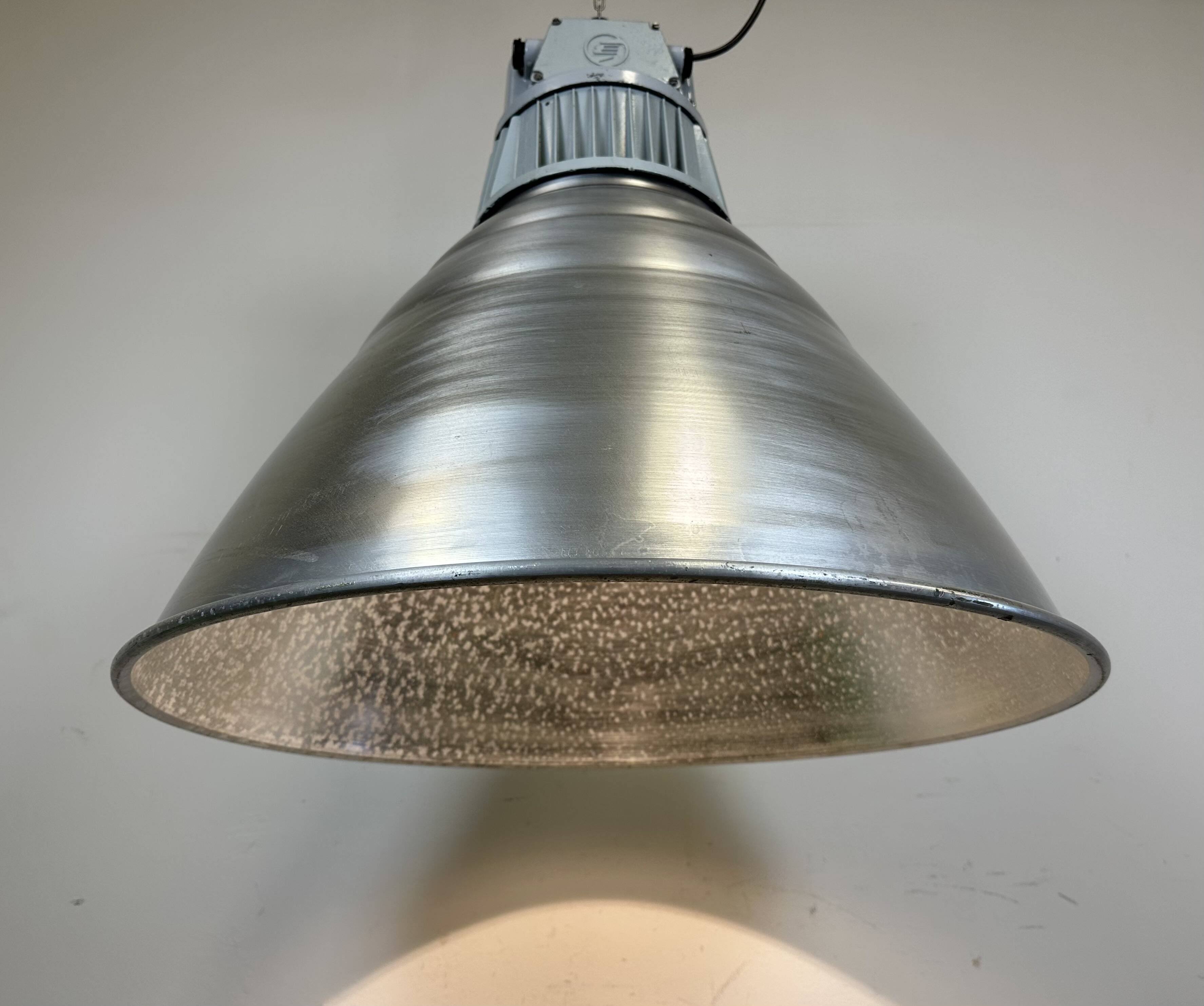 Large Industrial Aluminium Pendant Light from Elektrosvit, 1960s