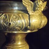 Chandelier / sanctuary lamp / church pendant light / copper and bronze censer