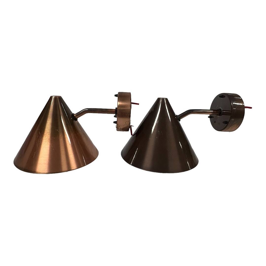 4 Westal copper wall lights