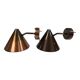 4 Westal copper wall lights