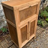 Parisian art deco sideboard in raw oak 1930