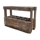 Casier en bois vintage pour 10 bouteilles