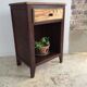 Vintage compas legs bedside table