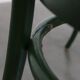 Set of 2 Green Vintage Bistro Chairs with Woven Reed Seats