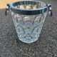 Large vintage crystal and silver-plated champagne bucket