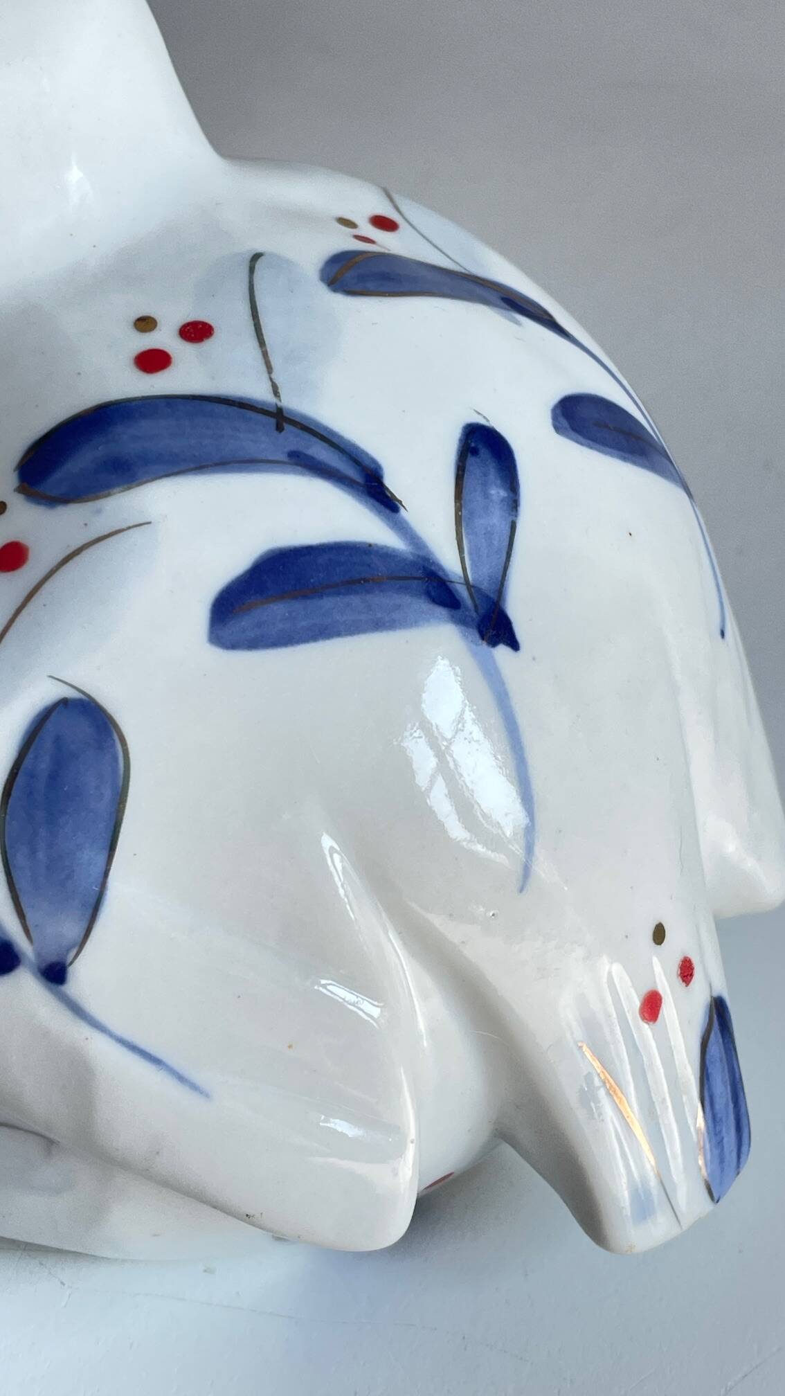 Oiseau vintage en porcelaine chinoise
