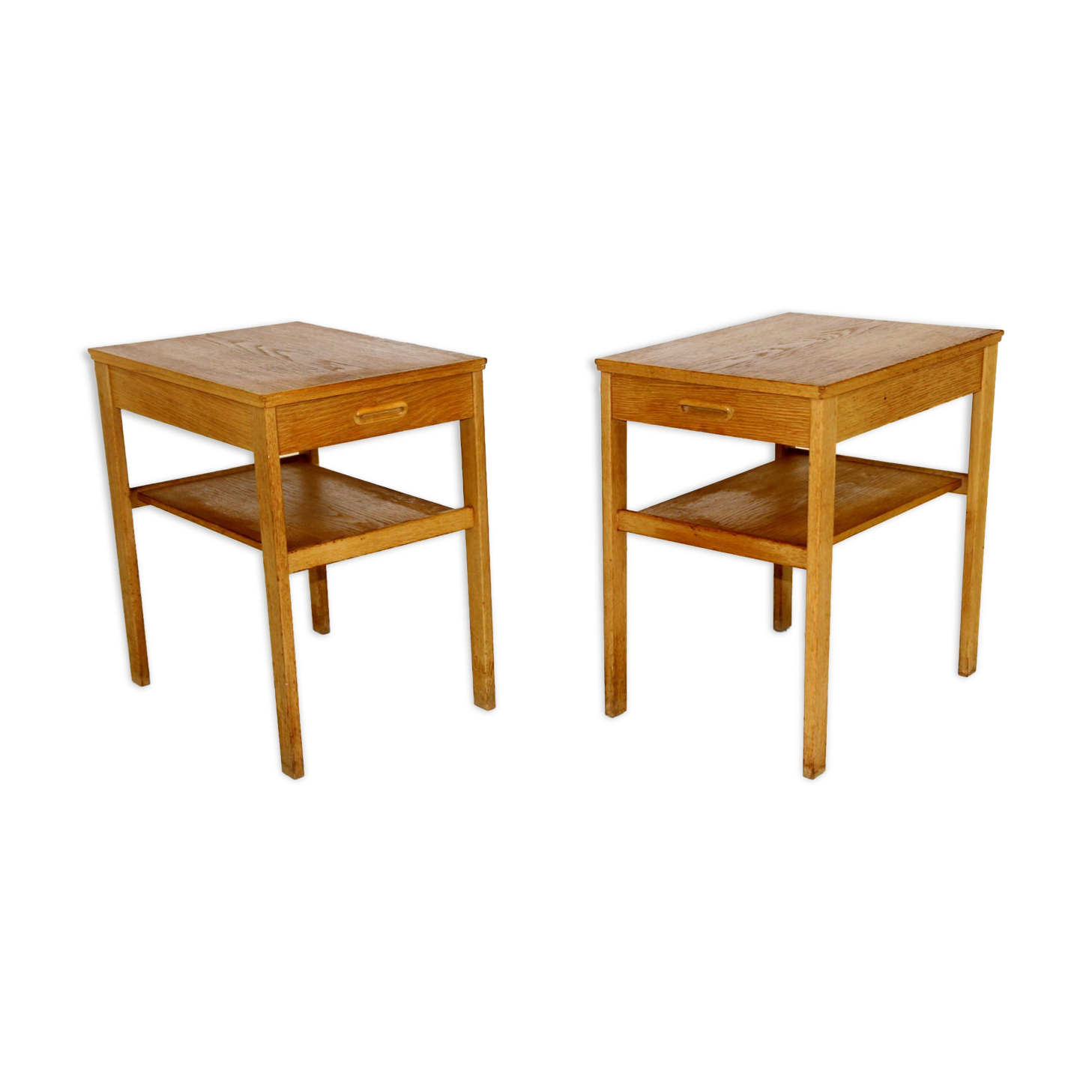 Paire de table chevets en chêne, Suède, 1960