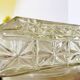 Glass flush mount light for ceiling or wall