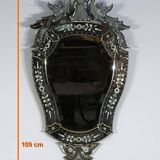 Miroir Vénitien en Verre Eglomisé – 1950