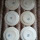 6 antique flat plates in ironstone