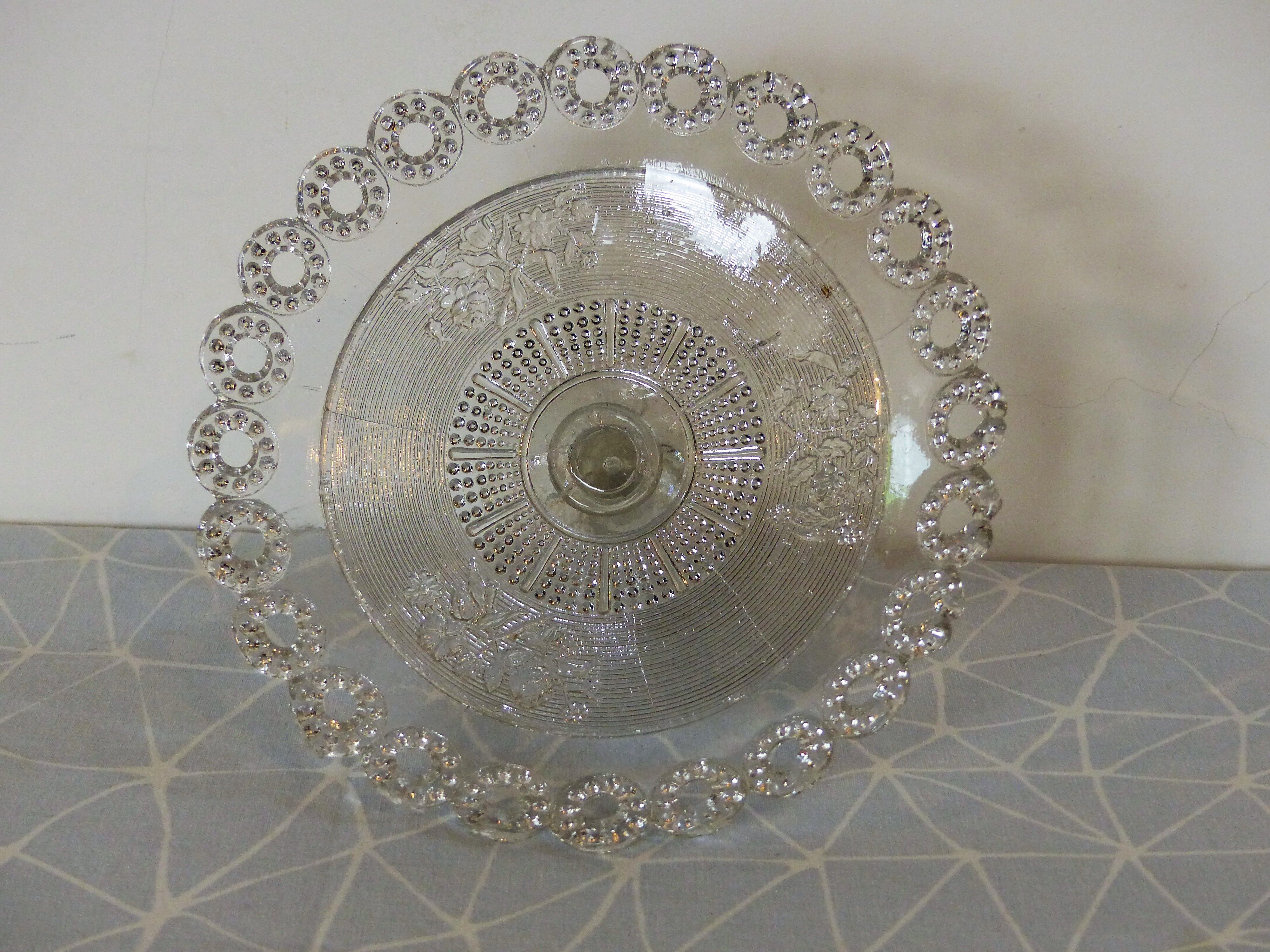 Fruit cup on foot moulded glass