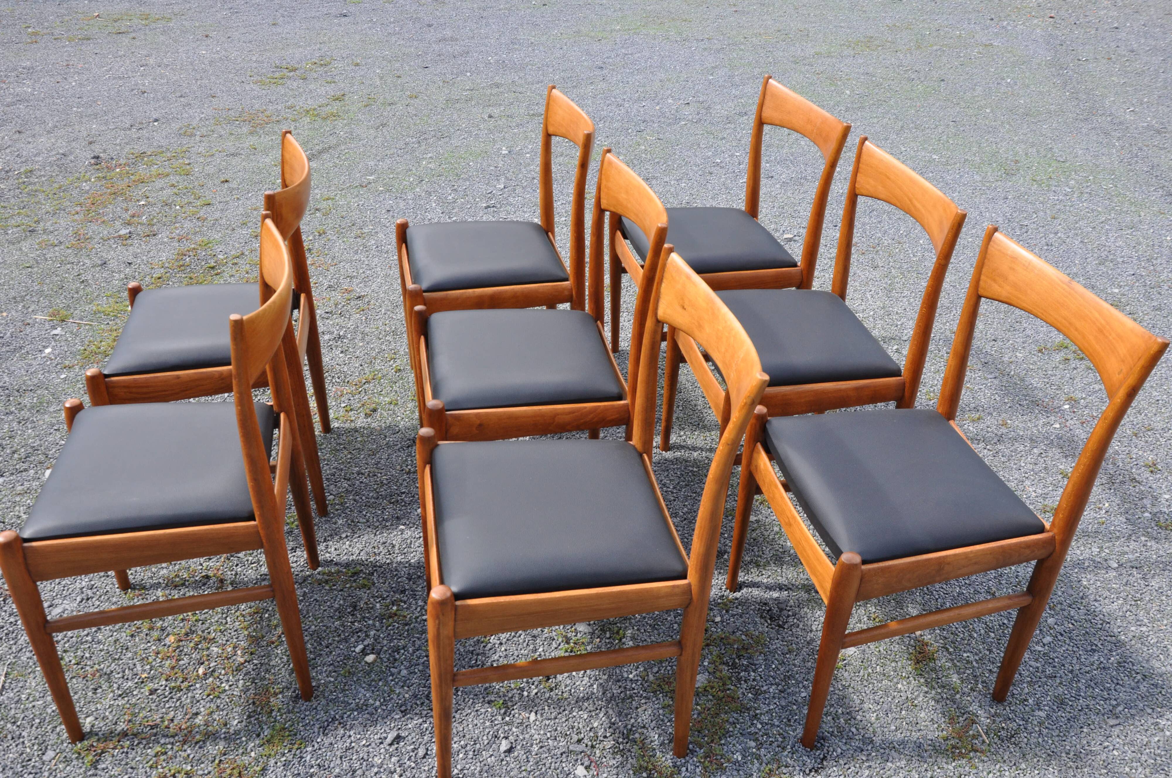 8 Scandinavian-style chairs