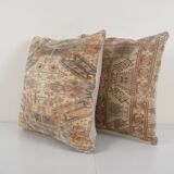 Set of two turkish carpet rug pillow cover