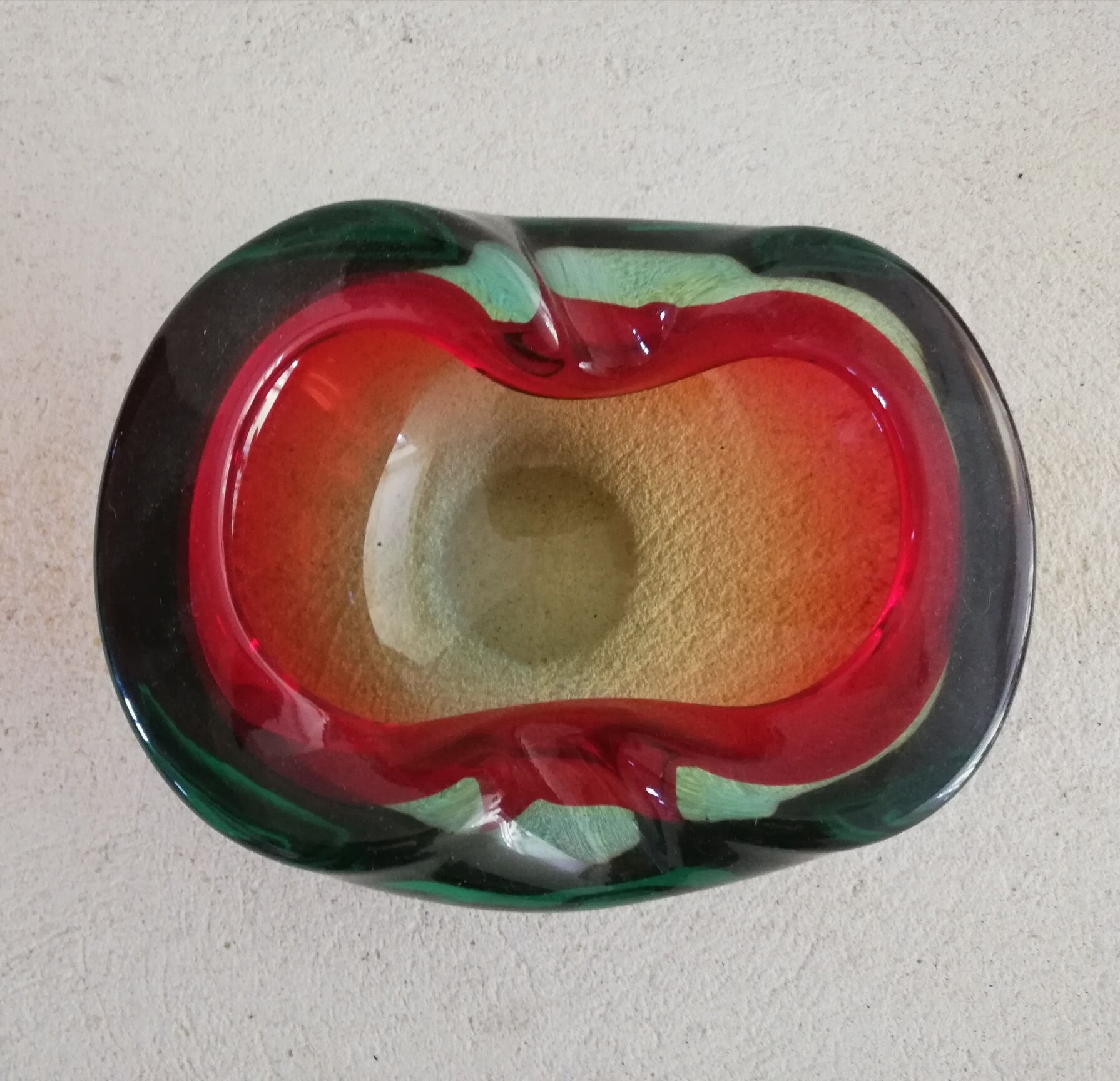 Thick glass pocket cup 1960s