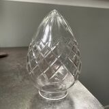 19th century cut crystal shell globe