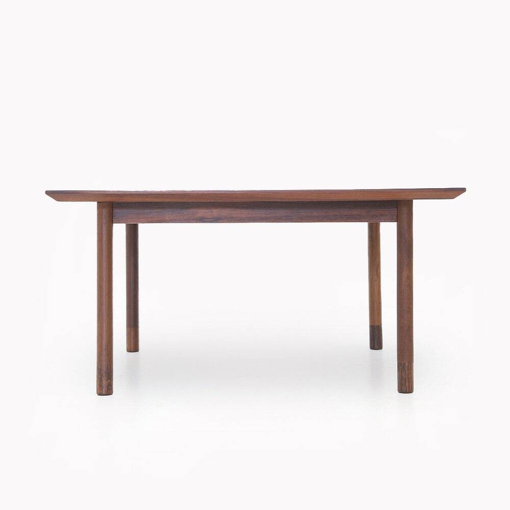 Square wooden coffee table, 1960s.