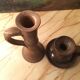 Vintage sandstone candlesticks