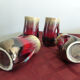 Series of 4 mugs or ceramic cups in vallauris style