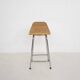 Rohe Noordwolde rattan and metal bar stool, The Netherlands 1950's