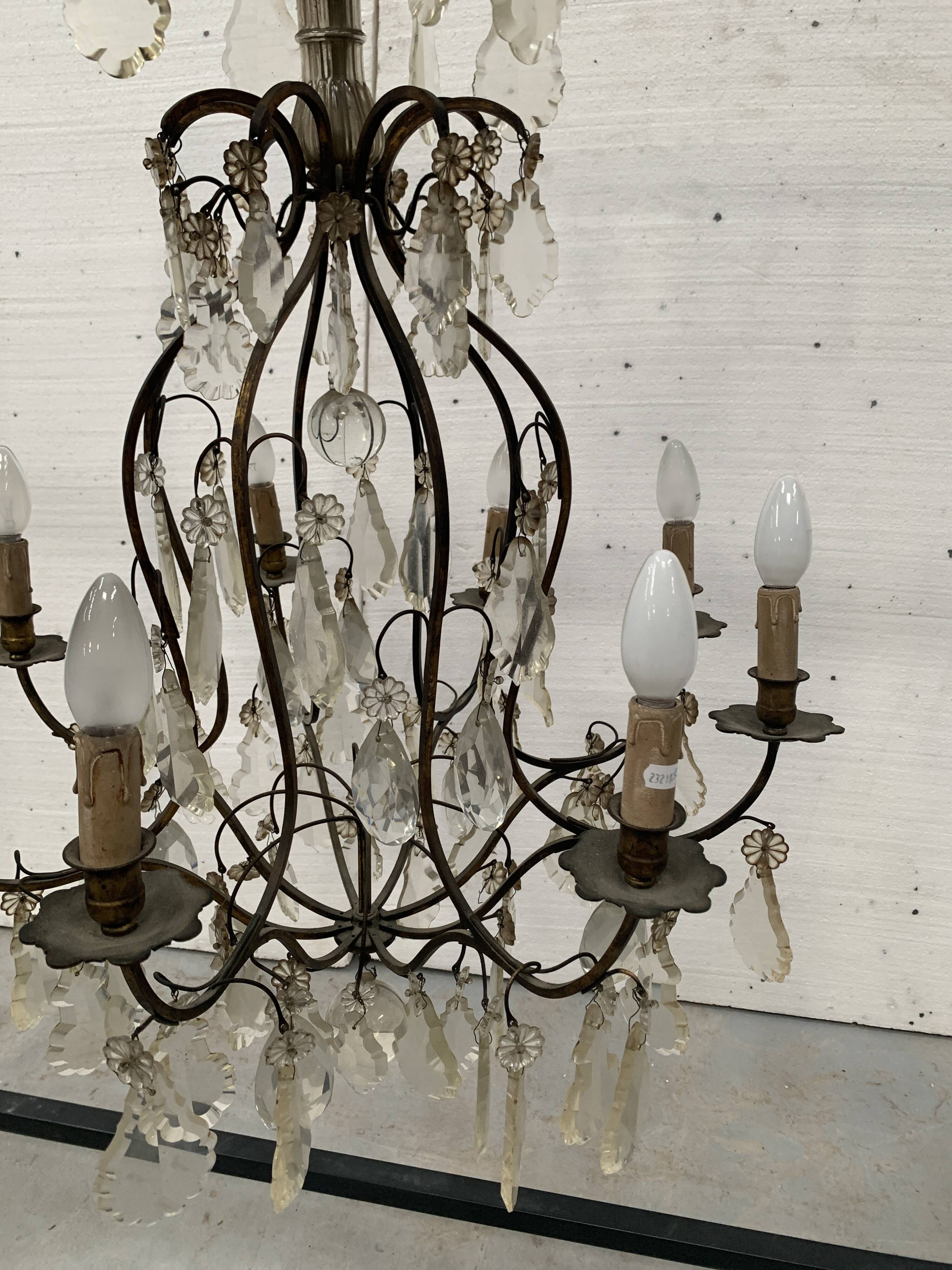 Louis XV style cage chandelier 20th century pendant chandelier