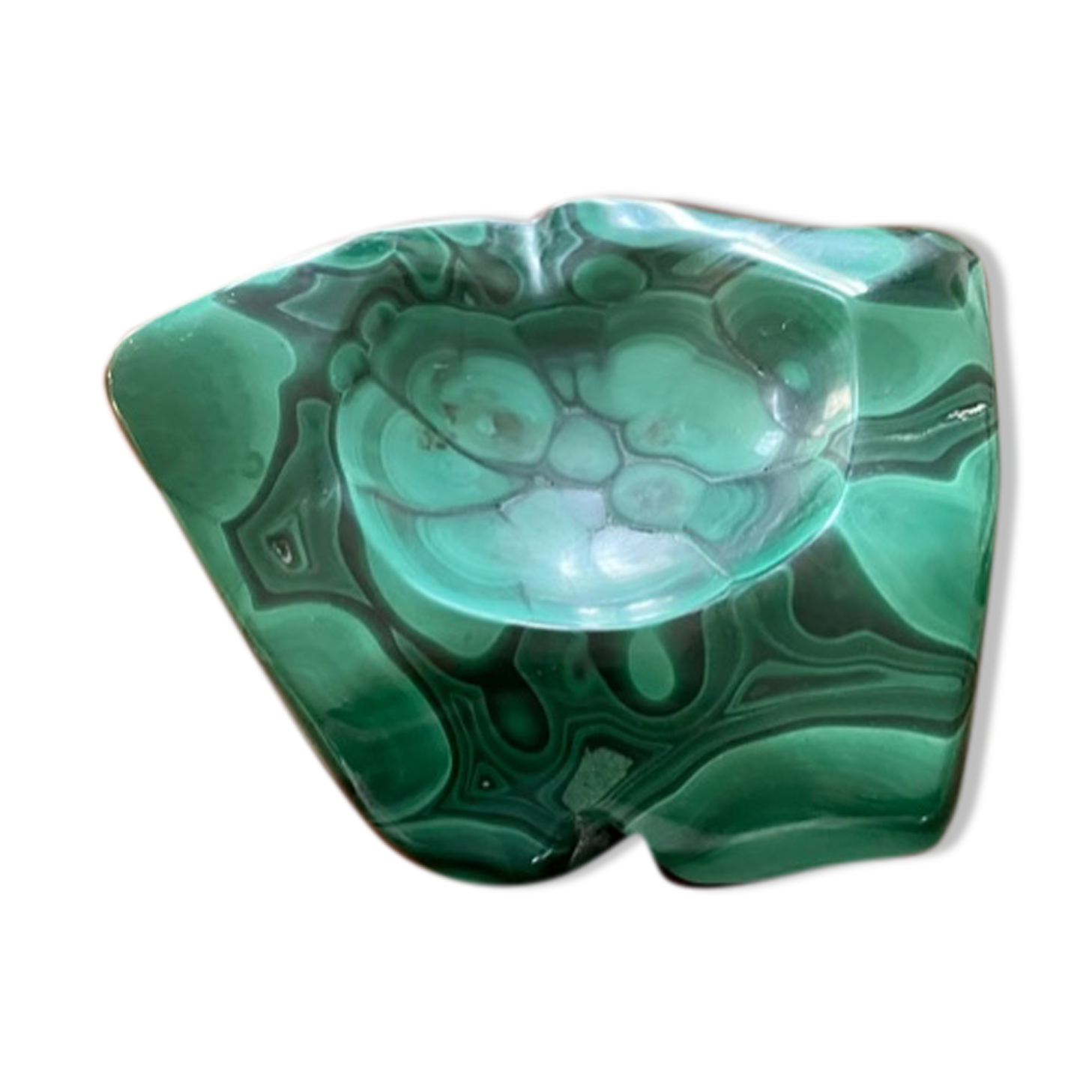 Malachite ashtray 50s
