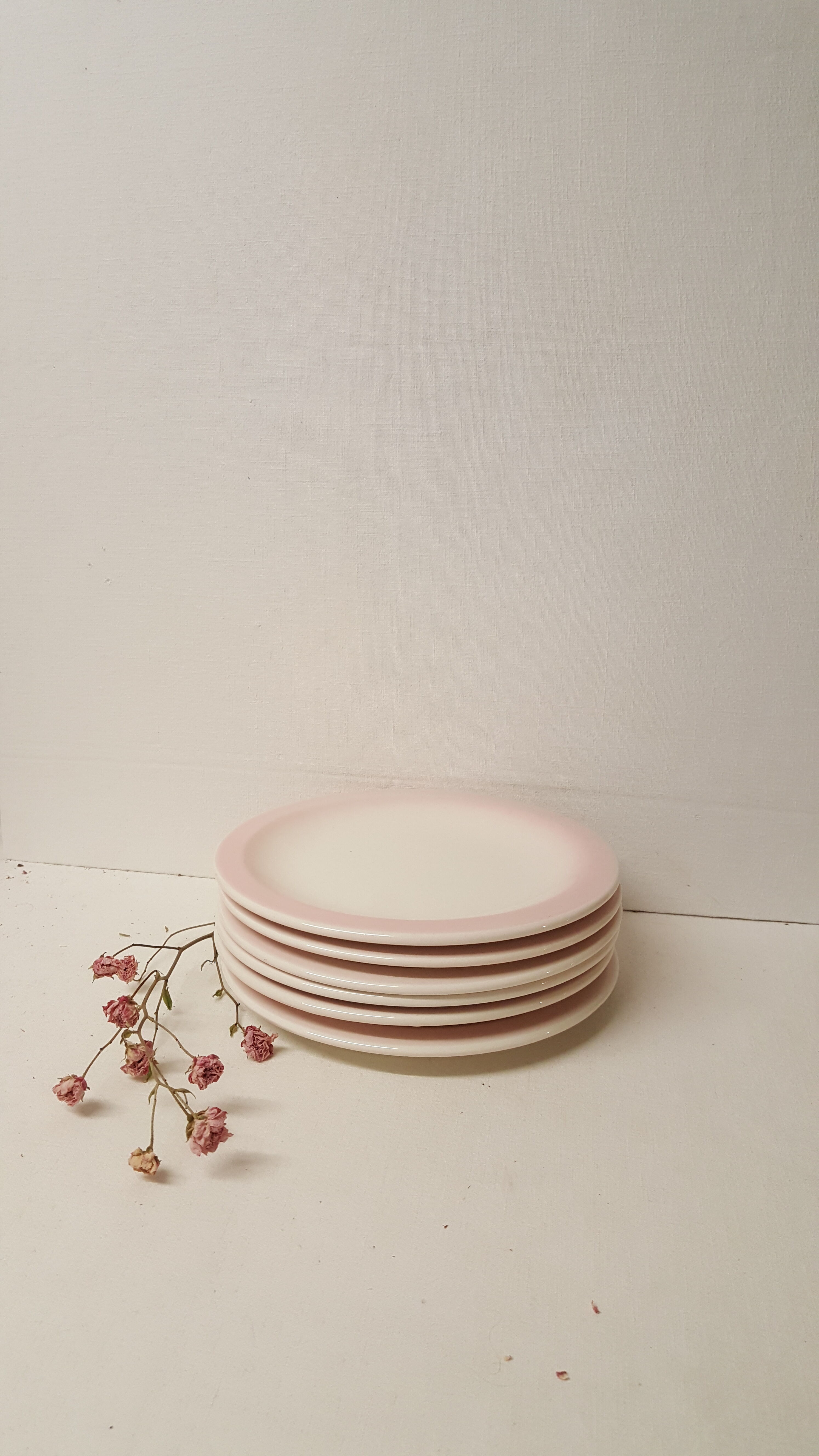 Set of 6 vintage dessert plates, Ceramica CCC, Italy