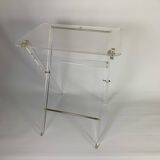 Plexiglass folding table, 1970s