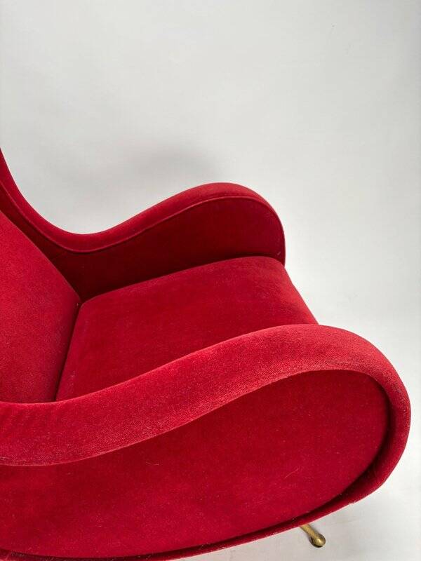 Set of Italian Senior Chairs / Lounge Chairs in the style of Marco Zanuso, 1950s
