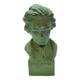 Terracotta bust of beethoven signed by henri onesto