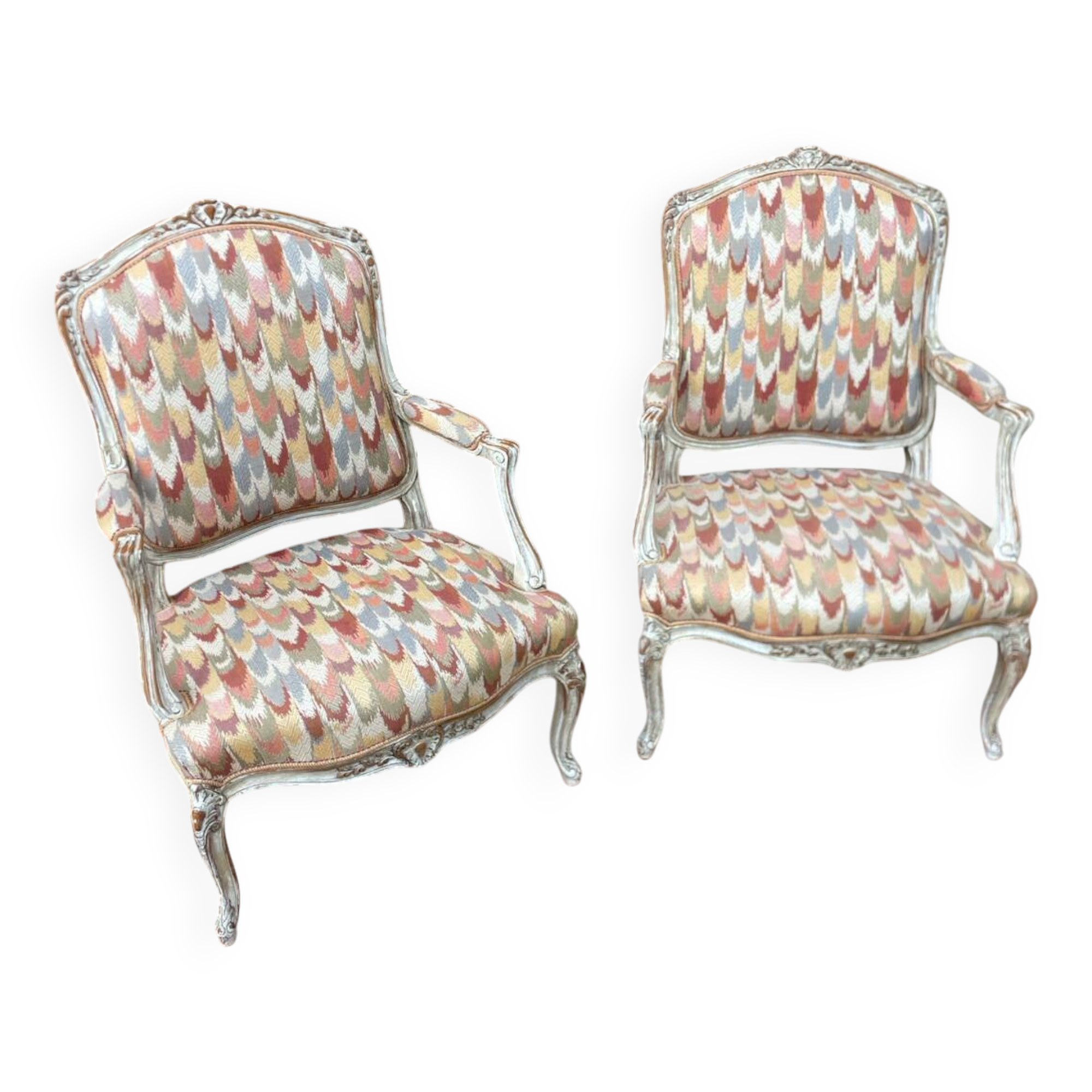 Pair of antique shepherdesses