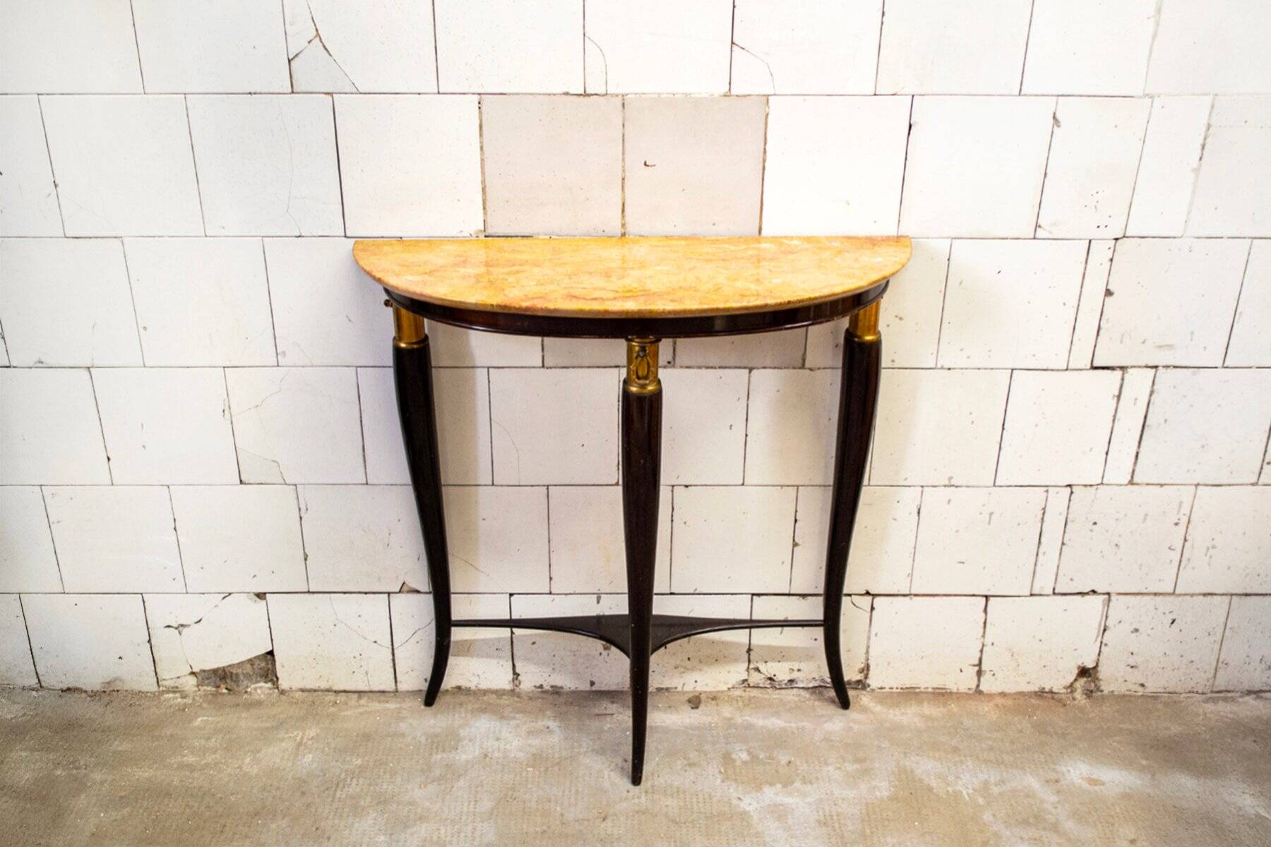 Teak console attributed to Osvaldo Borsani, Italy, 1950s.