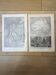 Set of 2 maps - India and Australia 20x29cm