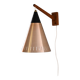 Lampe scandinave avec bras en teck