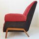 Fauteuil club en laine 1950