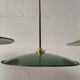 Suspensions in enamelled sheets