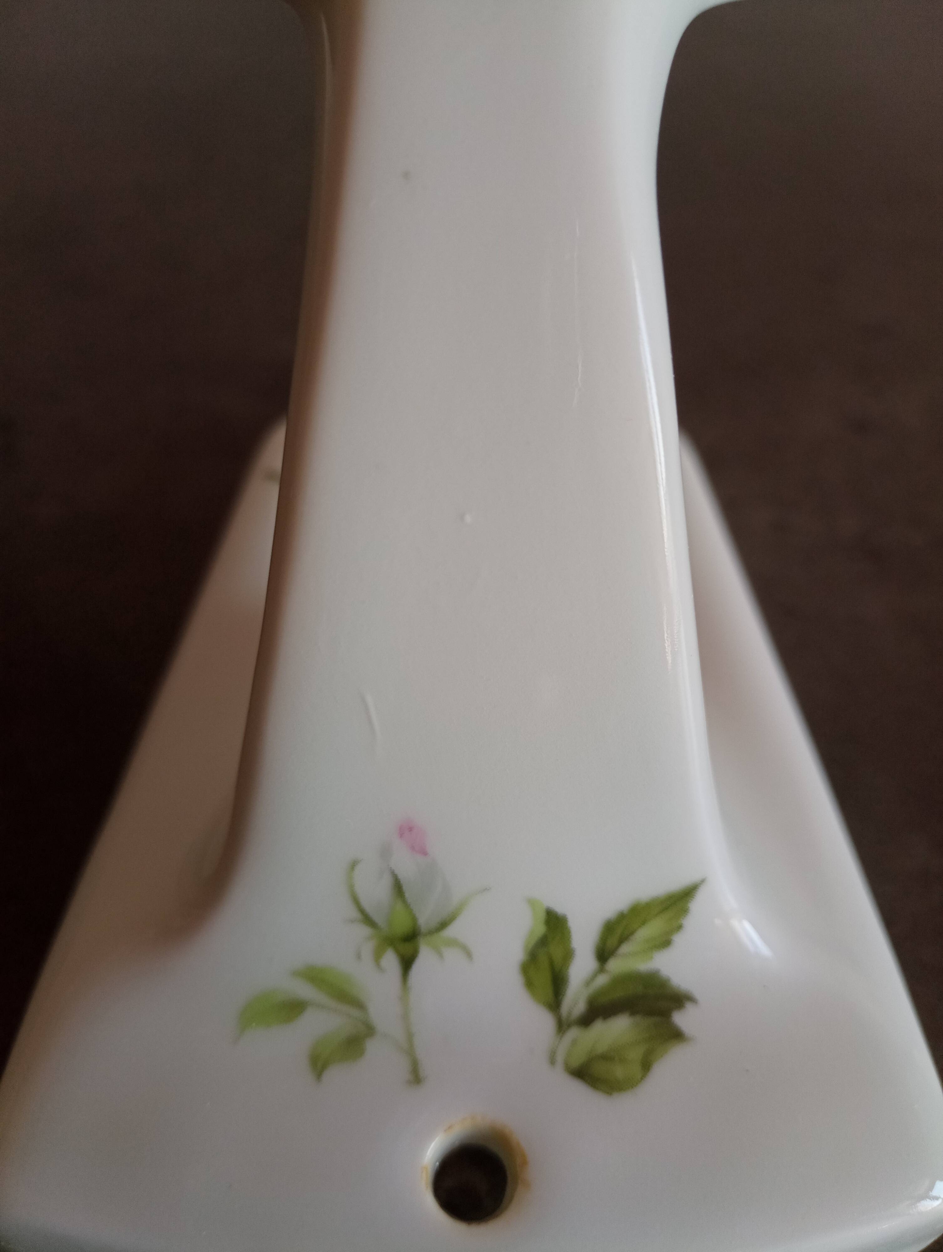 Vintage Limoges porcelain coat hook