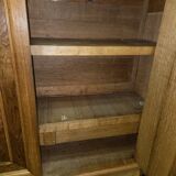 Dutch Renaissance-style cushion cabinet in solid wood