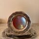 Plat en inox floral 1980