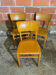 Set of 3 Michael Thonet Bistro Chairs, Wood, 1950s Vintage