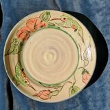 Glazed terracotta plate by Paul Jackson - English ceramist - 1980s/1990s