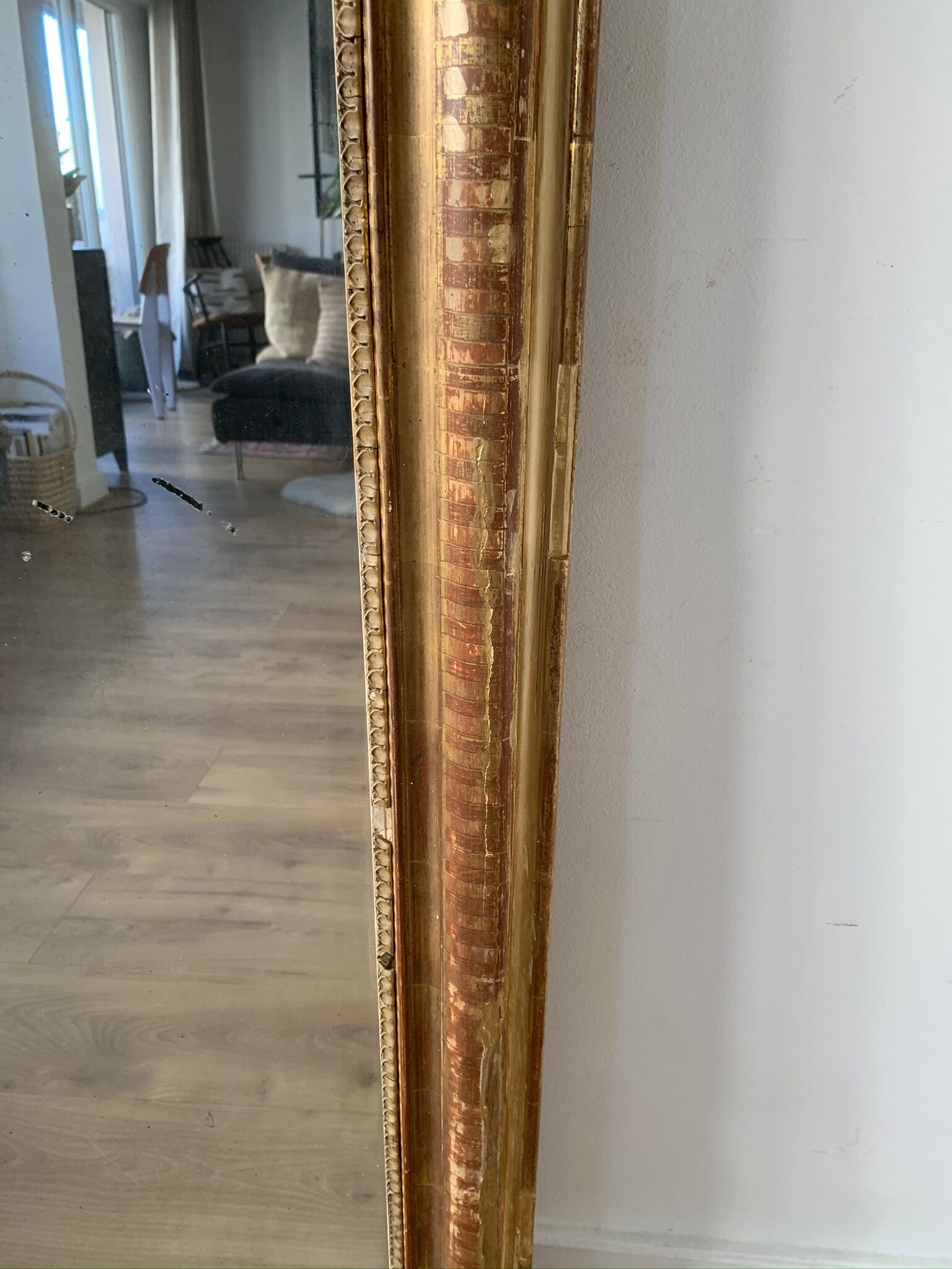 Mirror Louis Philippe old gilded 143x96cm
