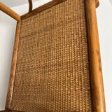 Small rattan shelf unit