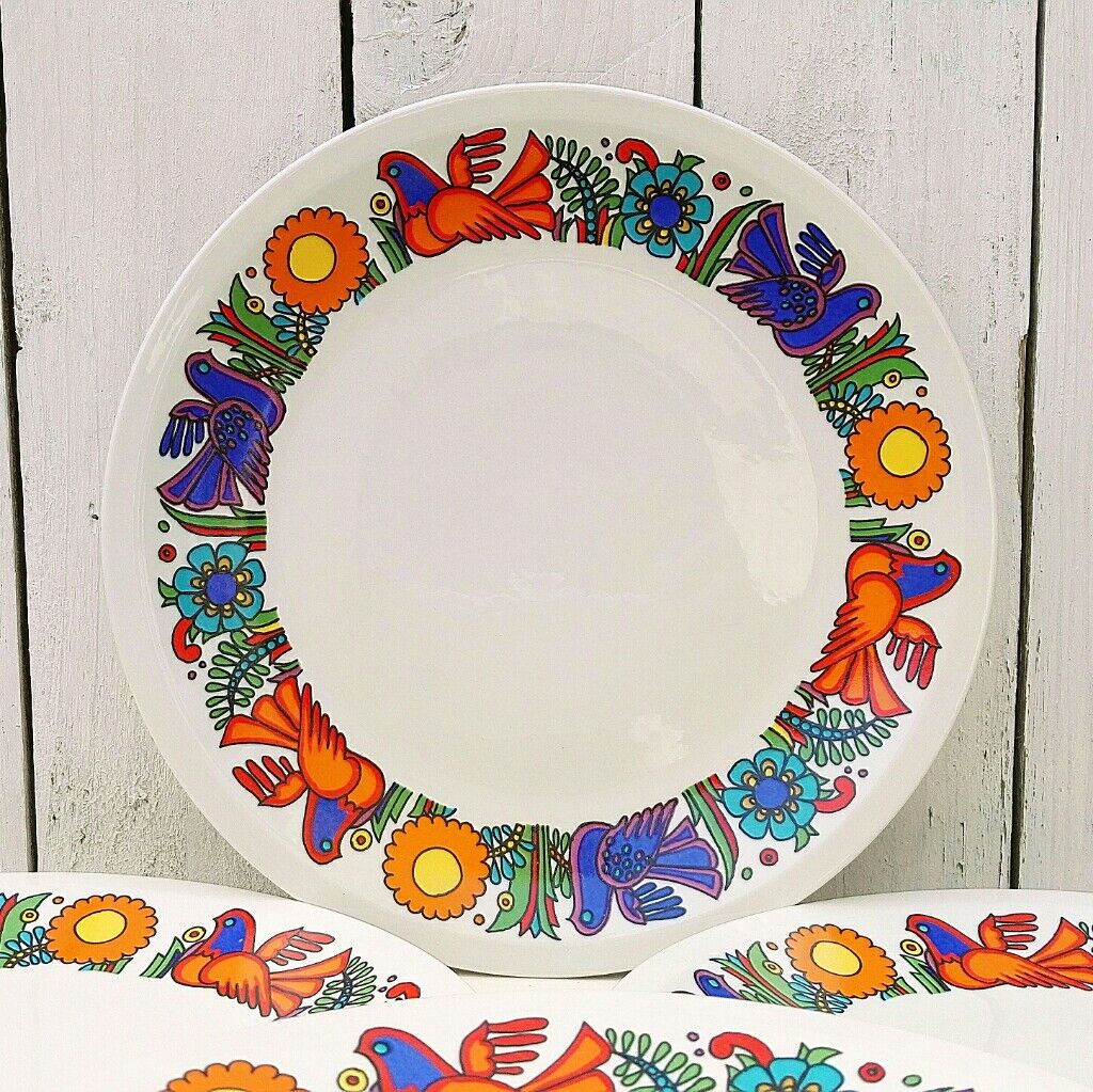 Assiettes plates porcelaine Villeroy & Boch Acapulco