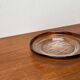 Modern mid-century glass bowl by Pertti Santalahti for Humppila, Finland, 1960s.