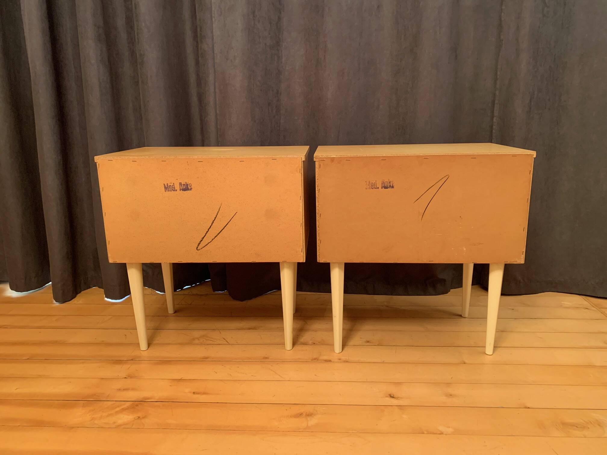 Pair of bedside tables, 1960s