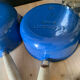 Series of cast iron pans Le Creuset bleues
