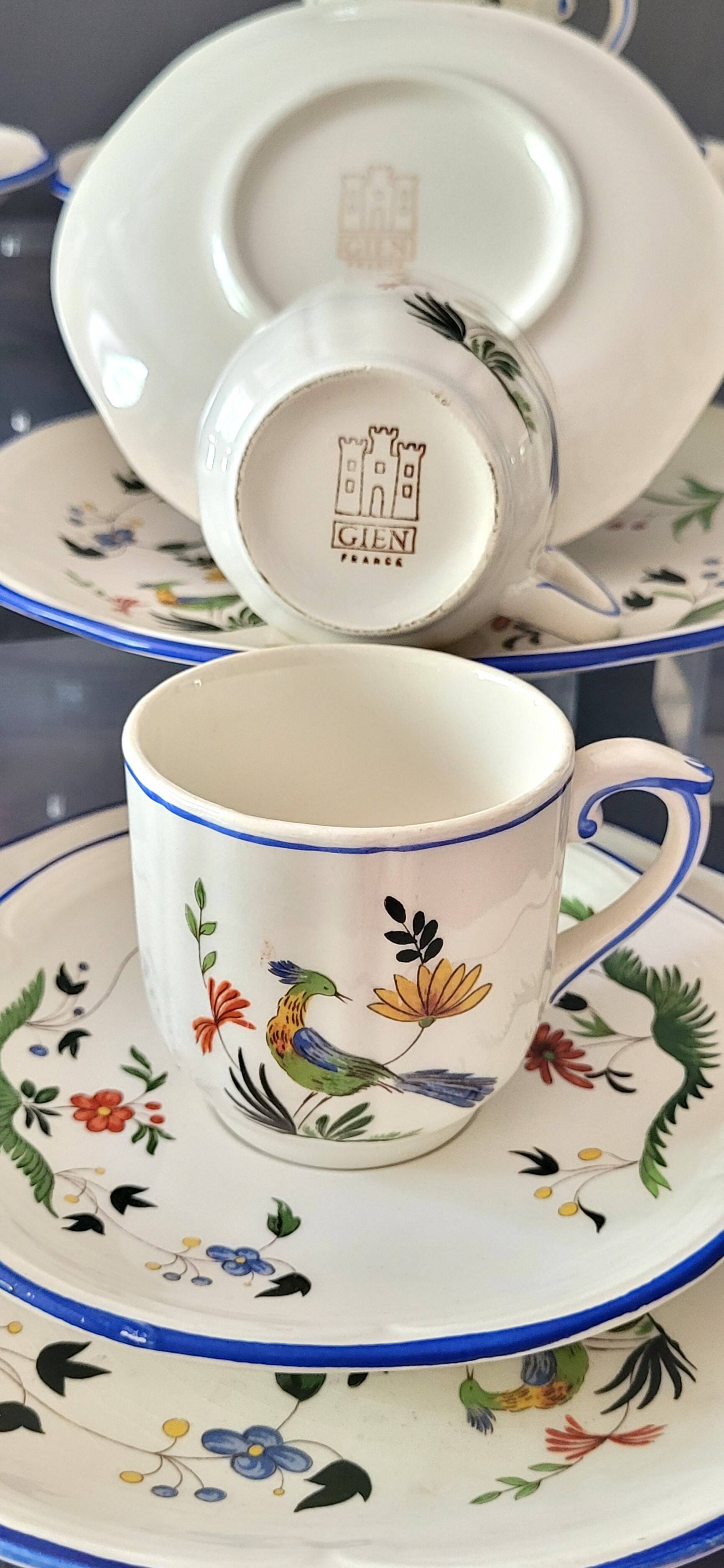 GIEN Birds of Paradise Coffee Set for 12 People