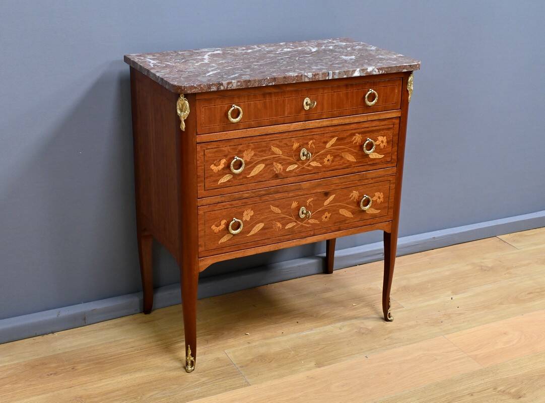 Petite Commode en Acajou Blond – Début XXe