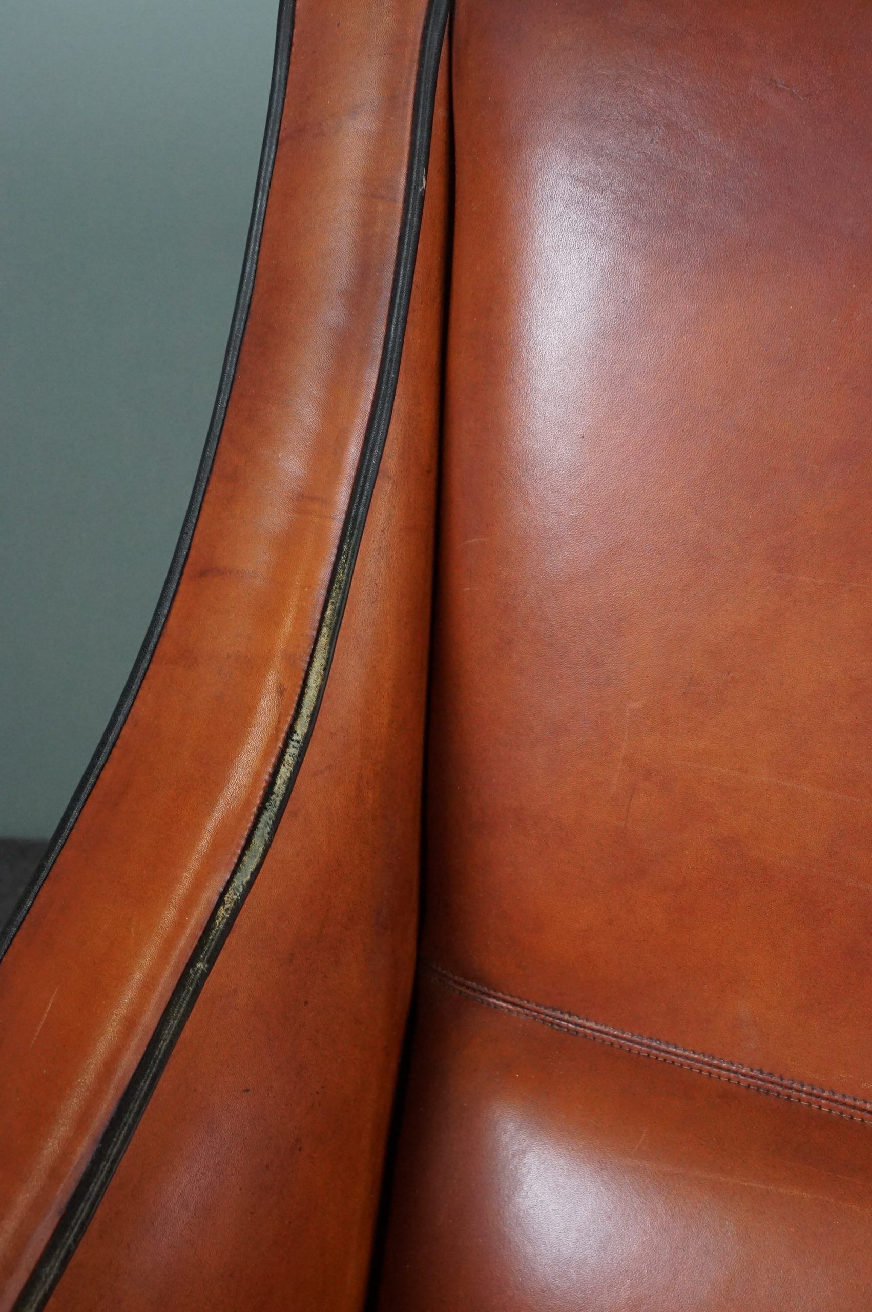 Design leather armchair